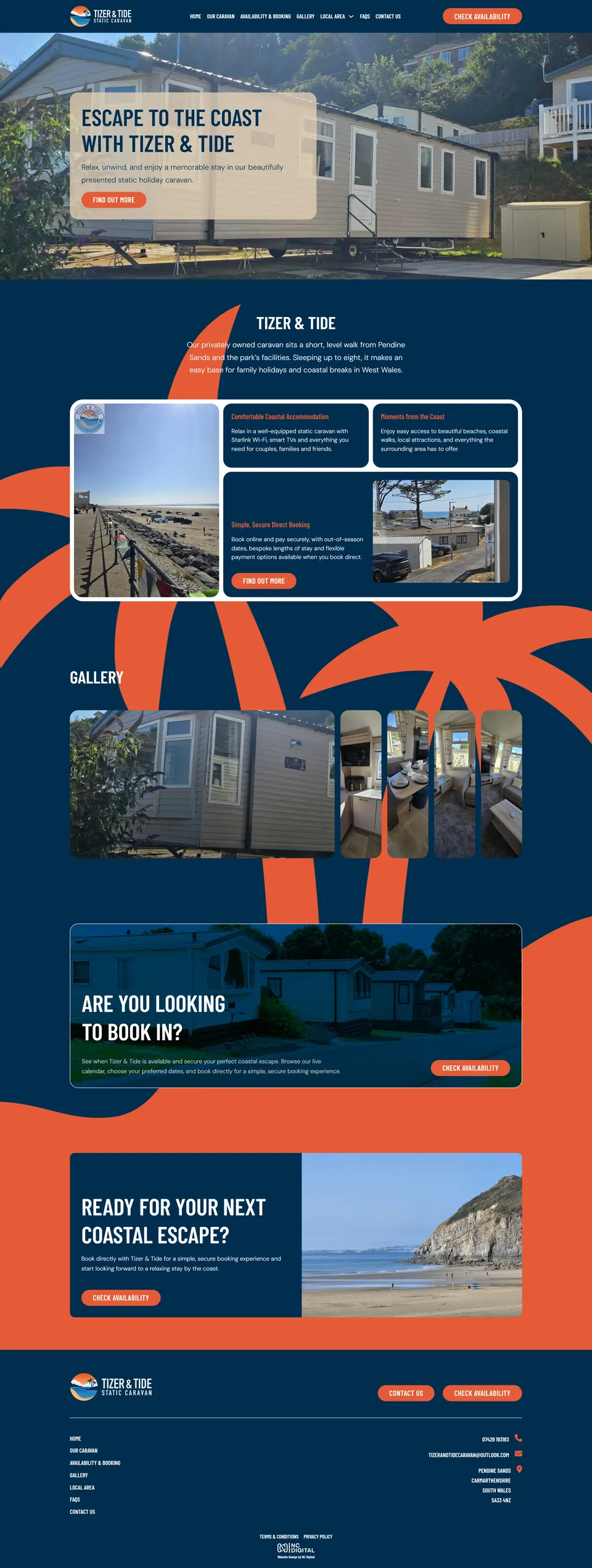 Tizer & Tide website